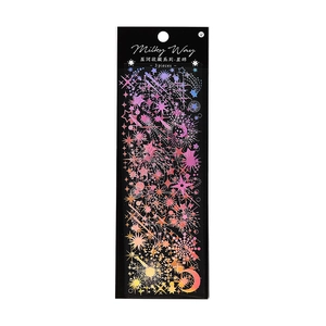 3-delige Milky Way stickersset met goud- en zilverfolie sterren voor scrapbooking decoratie