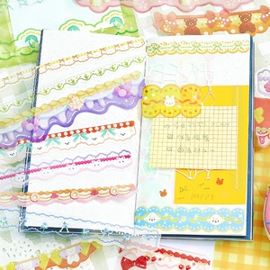 Retro Floral Scrapbooking Sticker Pack Specialty Paper PET Washi Tape Decorative Stationery Material For Journaling DIY Crafts Gift