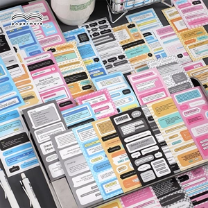 PaperMore Information Age INS scrapbooking sticker set with modern colorful labels and quotes