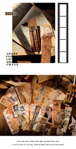 Detailed fan layout of vintage bookmark collection featuring butterfly and botanical motifs