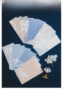 Detail of lunar and starry sky theme stationery with eight decorative paper styles