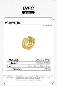 Detail view of S925 silver triple-layer hollow geometric earrings with gold plating