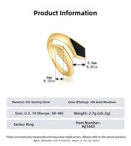Technisches Diagramm zeigt die Maße und Breite des 925er Silberrings in Rautenform