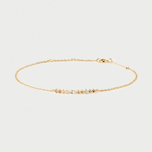 S925 Sterling Silver Colorful Rhinestone Bracelet For Women Dainty Minimalist Adjustable Chain Light Luxury Jewelry Fashion Gift