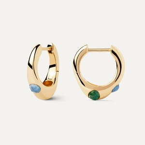Irregular 925 Sterling Silver Hoop Earrings For Women Colorful Rhinestone Inlaid Geometric Huggie Earrings Light Luxury Fashion Jewelry