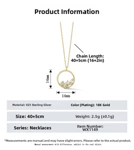 Detailed view of S925 sterling silver ring pendant with assorted cubic zirconia shapes