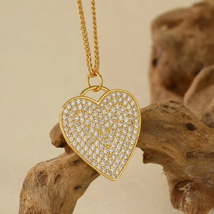 925 Sterlingsilber Herz Anhänger Halskette Für Damen Luxus Strass-Pflaster Mikro-Eingelegt Mode Schmuck Geschenk Gold Silber