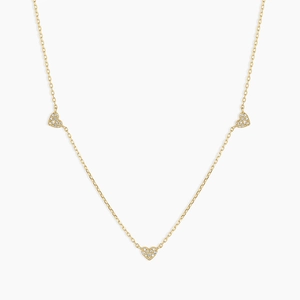 Collana Con Ciondolo a Cuore in Argento Sterling S925 per Donna Zirconia Intarsiata Oro Argento Placcato Gioielli Regalo San Valentino