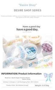 Detail of DIY washi tape showing floral lace patterns for scrapbooking and decoration