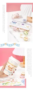 Lace style DIY decorative washi tape set applied on notebook and white coffee cup