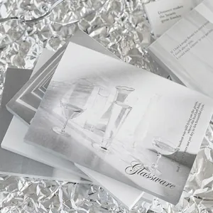 Minimalistisch Schwarz Weiß Fotografie Notizblock Schreibpapier Für Scrapbooking Journaling Künstlerisches Dekoratives Material Schreibwaren