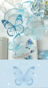 Lace butterfly decorative paper for scrapbooking featuring intricate hollow cutouts