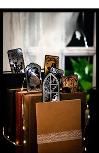 Exquisite laser-cut Moonlight Fairy Tale bookmarks with metallic forest and fairy motifs