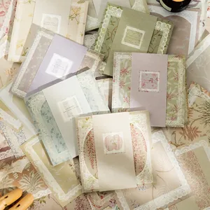 Βίντατζ Βοτανικό Λουλουδάτο Χαρτί Υλικού Scrapbooking Ρετρό Λογοτεχνικό Χαρτί Διακόσμησης Ημερολογίου Χειροτεχνίας Χωρίς Αυτοκόλλητο