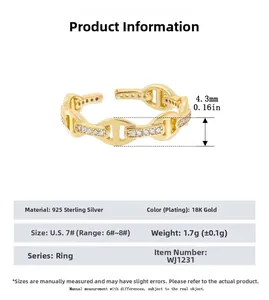 Detail specifications of S925 silver pig nose ring with zircons and 18K gold plating