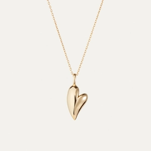 925 Sterling Silver Heart Pendant Necklace For Women 18K Gold Plated Minimalist Dainty Clavicle Chain Fashion Jewelry Gift