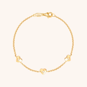 Bracelet Minimaliste en Argent Sterling 925 avec Cœur et Strass pour Femme Bracelet à Maillons Cœur Plaqué Or 18K Cadeau Bijoux Mode