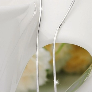 S925 Sterling Silber Schlangenkette Halskette Retro Rund Geometrisch Schmuck Geschenk Für Damen Herren Poliert Halskette