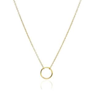 925 Sterling Silver Minimalist Geometric Circle Pendant Necklace For Women Elegant Clavicle Chain Jewelry Birthday Gift