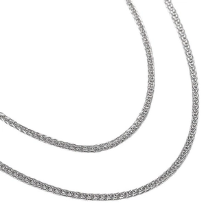 Chaîne Spiga classique en argent sterling S925 avec un design tissé complexe