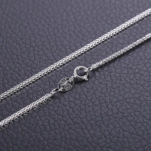 Chaîne Chopin en argent sterling S925 avec poinçon Italie et fermoir à ressort