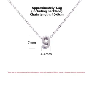 Detailed specs of S925 silver number 520 necklace featuring a 40+5cm adjustable chain