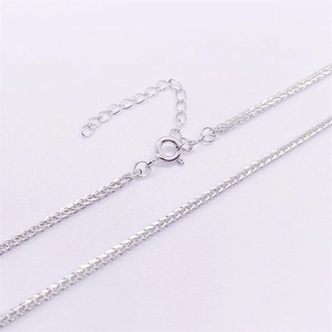 925 Sterling Silver Chopin Chain Necklace Minimalist Electroplated Wheat Link Chain Necklaces For Men Women Hip Hop Jewelry