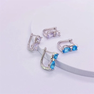 S925 Sterling Silver Cat Stud Earrings With Zirconia For Women Cute Animal Bowknot Design Jewelry Gift