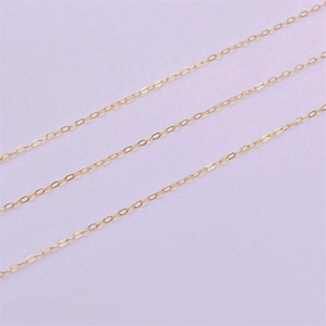 Minimalist S925 sterling silver cross chain necklace in gold finish for women