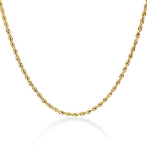 Collier chaîne de corde dorée élégante en argent S925 avec texture torsadée