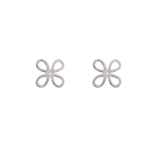 S925 Sterling Silver Hollow Flower Stud Earrings For Women Simple Elegant Petal Earrings Fashion Jewelry Gift For Her