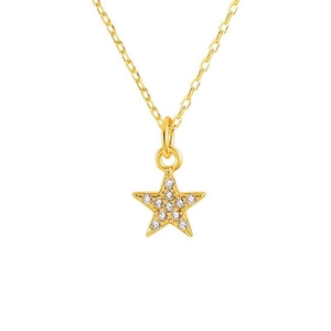 925 Sterling Silver Pave Rhinestone Star Pendant Necklace For Women Elegant Adjustable Chain Jewelry Accessory Trendy Gift