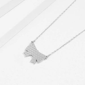 Élégant collier nœud en argent sterling S925 avec pendentif à motif d'étoiles