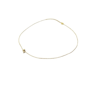 Minimalist 925 sterling silver Sagittarius zodiac sign necklace in 18K gold finish