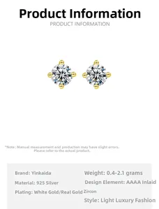 Macro detail of S925 sterling silver four-prong setting and premium AAAA cubic zirconia