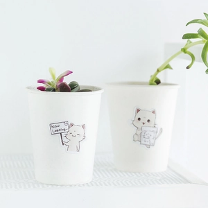 Cute Japanese white cat scrapbooking stickers for planners and DIY stationery decoration
