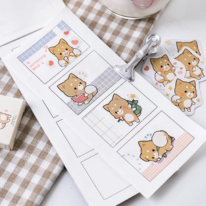 Set di 45 simpatici adesivi Shiba Inu per scrapbooking con motivi di cani adorabili