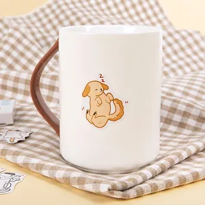 DIY decorative cartoon golden retriever stickers for notebook and mug decoration