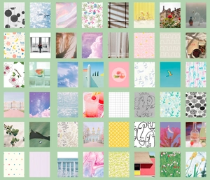 Gedetailleerd raster van 48st vintage perkament stickers voor DIY plakboek decoratie
