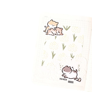 Cute cartoon cat stickers for planners and DIY scrapbooking with playful feline designs