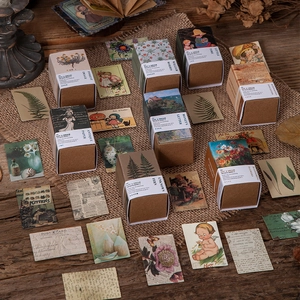 Vintage Retro Scrapbooking Materiaal Notitieblokken Kit Botanisch Bloemen Miniatuur Ephemera Kaart Dubbelzijdig Journal Knutselen Karton Papier Kit