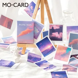 Aesthetic LOMO stickers featuring sunset and cloud scenery with creative photo props