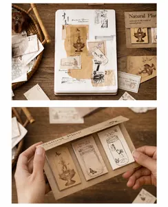 Carta decorativa vintage con motivi botanici per scrapbooking e diari fai-da-te