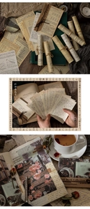 Detail of Loft Book Collection vintage scrapbooking paper with literary and retro motifs