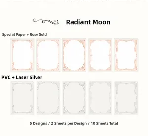 Detail of vintage PVC frames with rose gold foil and laser silver holographic finish