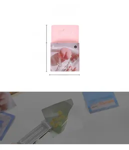 Detail view of 46 pieces floral sticker pack with watercolor designs and size dimensions