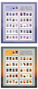 Details zu Laser-LOMO-Stickern der Serien Dreamy Light und Sunset aus Kunstdruckpapier