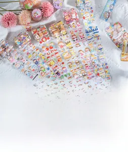 Creative cartoon decorative tape set featuring cute girl and starry sky patterns for journaling