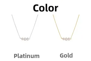 Detailed comparison of natural pearl necklaces in white gold and gold color options