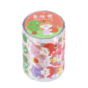 Colorful Little World series cartoon girl washi tape roll for decorative scrapbooking